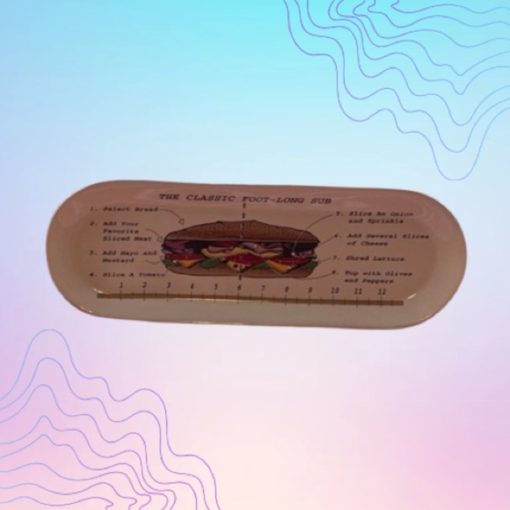 HOUSTON HARVEST “Classic Foot-Long Sub” Plate